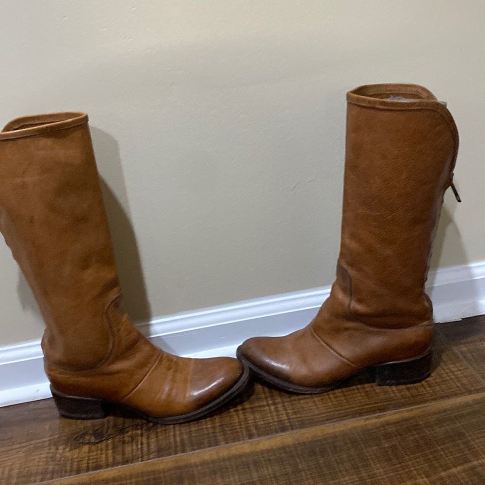 Freebird By Steven Breck Leather Cognac Boots sz 7